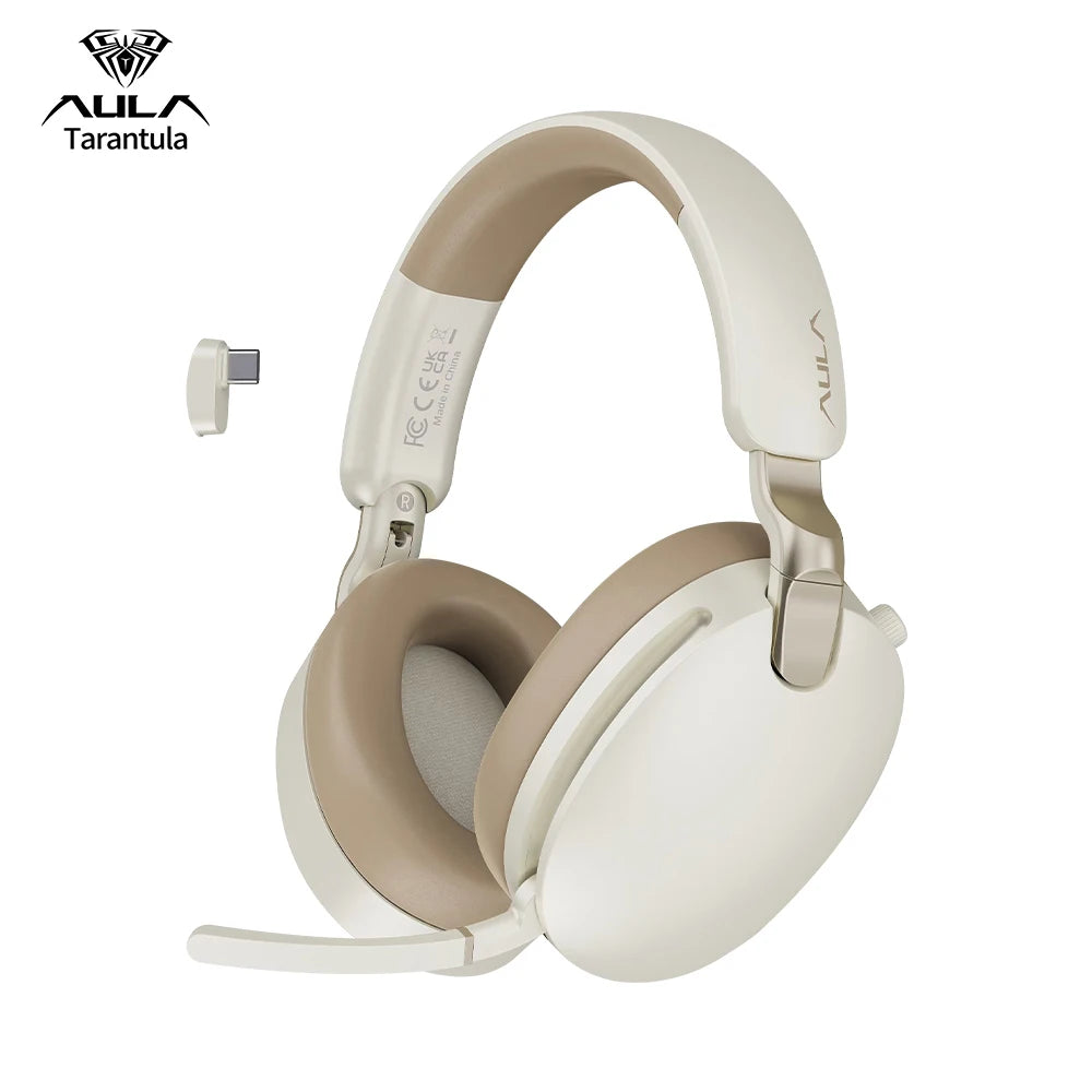 AULA A500 Wireless Headphones 2.4G/Bluetooth/Wired Noise Reduction Head-mounteds Earphone 1000mAh Gaming Headset Laptop Computer