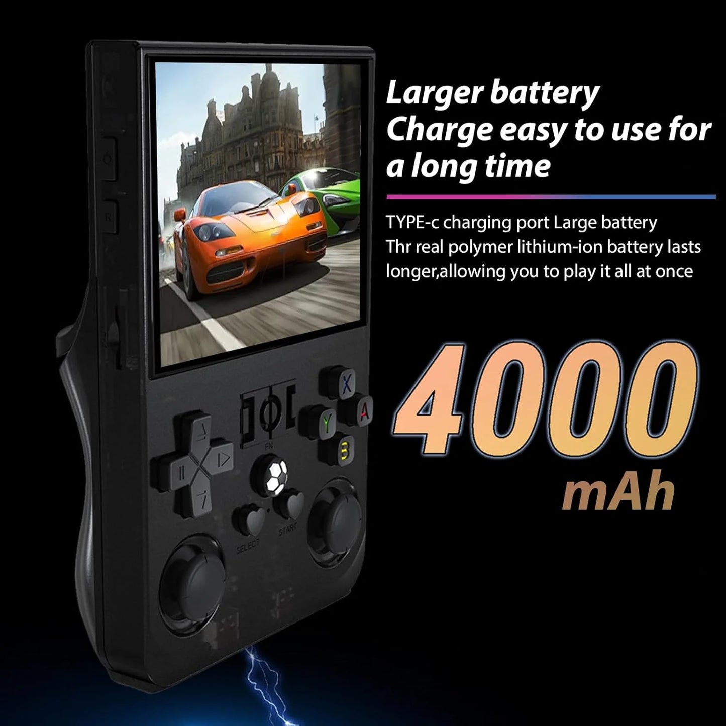 R36 pro Open Source Retro Handheld Video Game Console with 3.5 Inch IPS Screen 128GB Portable Pocket Linux System Gaming Player