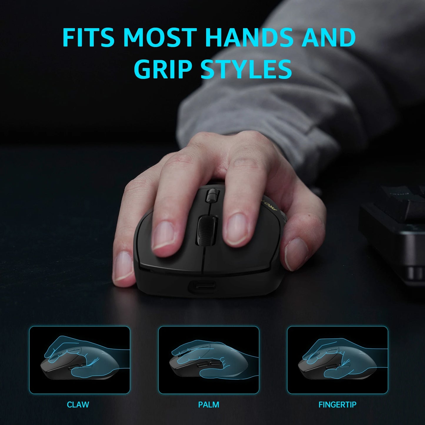 Rapoo VT1PRO/VT1PRO MAX/VT1Air MAX Wireless Gaming Mouse 8KHz Polling Rate 26000 DPI Optical Sensor for Small/Medium Size Hands