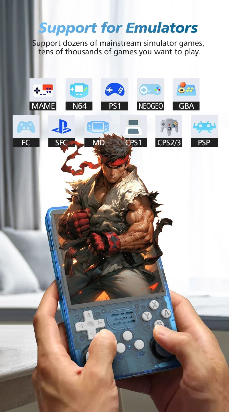 BOYHOM R36S Plus Retro Handheld Game Console Linux 64-bit System 4" IPS Screen RK3326 Portable Pocket Video Player R36PLUS Games