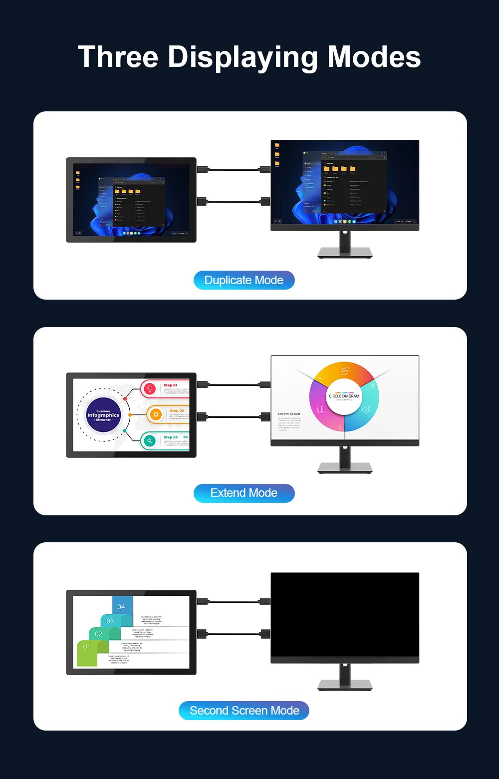 8 inch  Touch Monitor 1280x800P 16:10 Widescreen Ratio HDMI Interface for  DIY Projects Surveillance Display