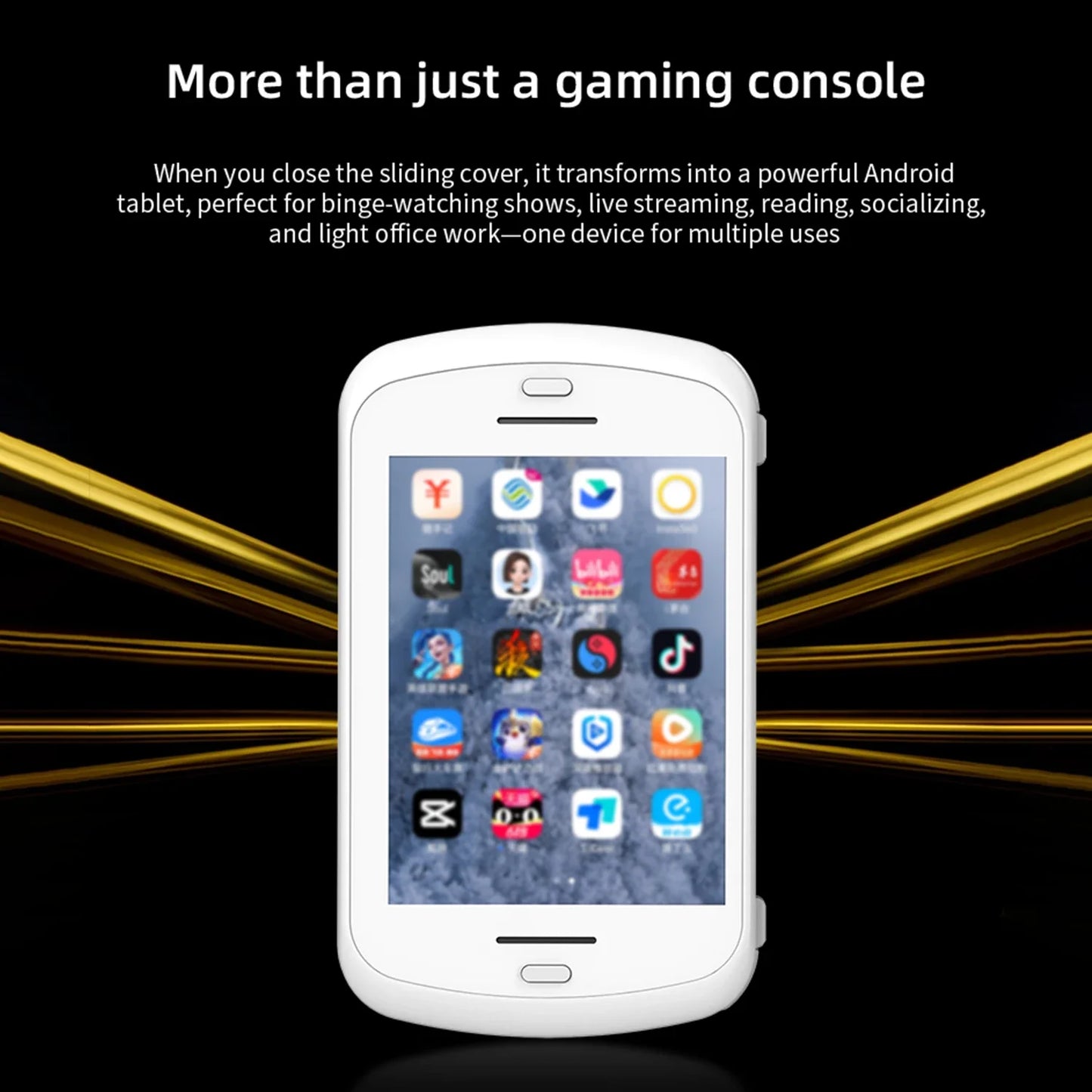 ANBERNIC RG Slide Video Game Consoles 4.7'' LTPS InCell 120Hz Touchscreen DP Output Unisoc Processor Android 13 AI-enabled Gifts