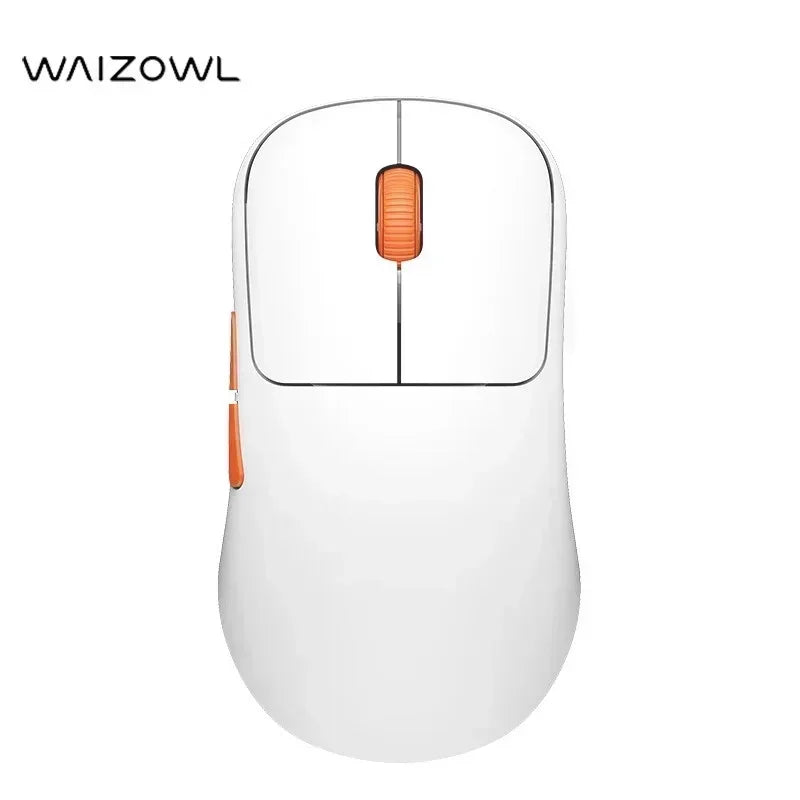 WAIZOWL OGM Cloud Gaming Mouse  Paw3395 Sensor Wireless Bluetooth Wired 3-mode Lightweight Mouse PC Gifts for Office  Gaming