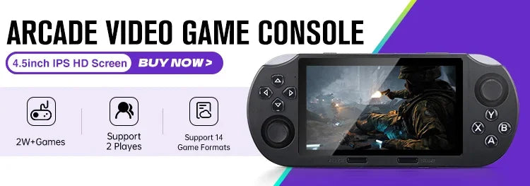 SF2000 3 inch IPS Screen Portable Handheld Game Player Video Game Console Built-in 8000+ Games Retro TV Game Player AV Output
