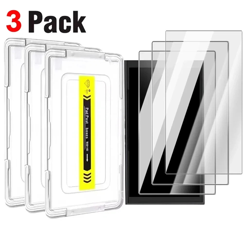 Tempered Glass Screen Protector for Switch/Switch OLED/Switch 2 Anti-scratch Tempered Film with Easy Install Kit for Switch2 NS2