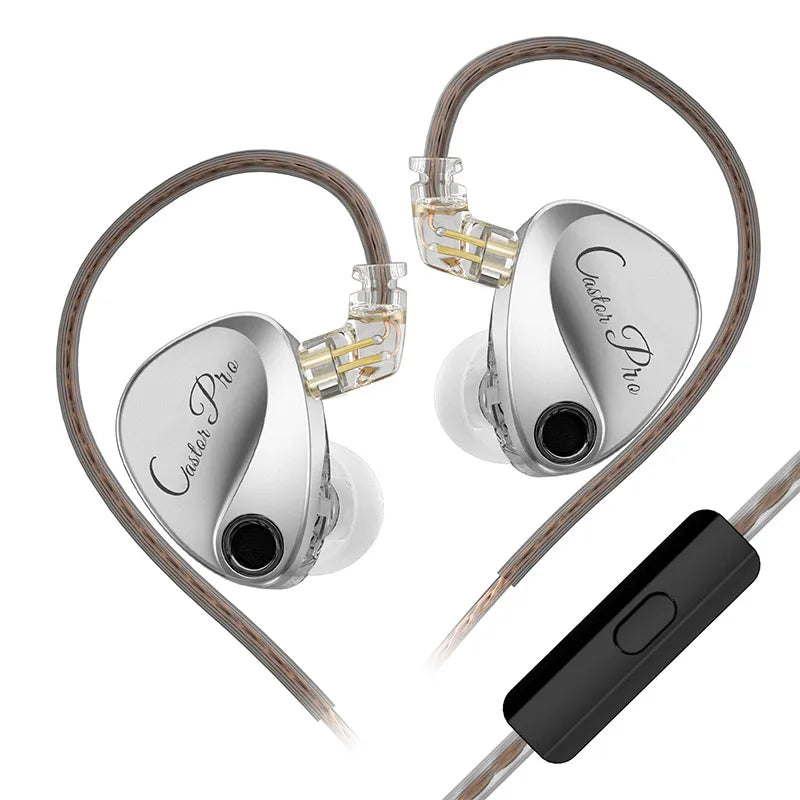 KZ Castor PRO Wired In-Ear Earphones Dynamic Drivers High-end Tunable Earphones HIFI Sound IEM Bass Headphones Gaming Headset