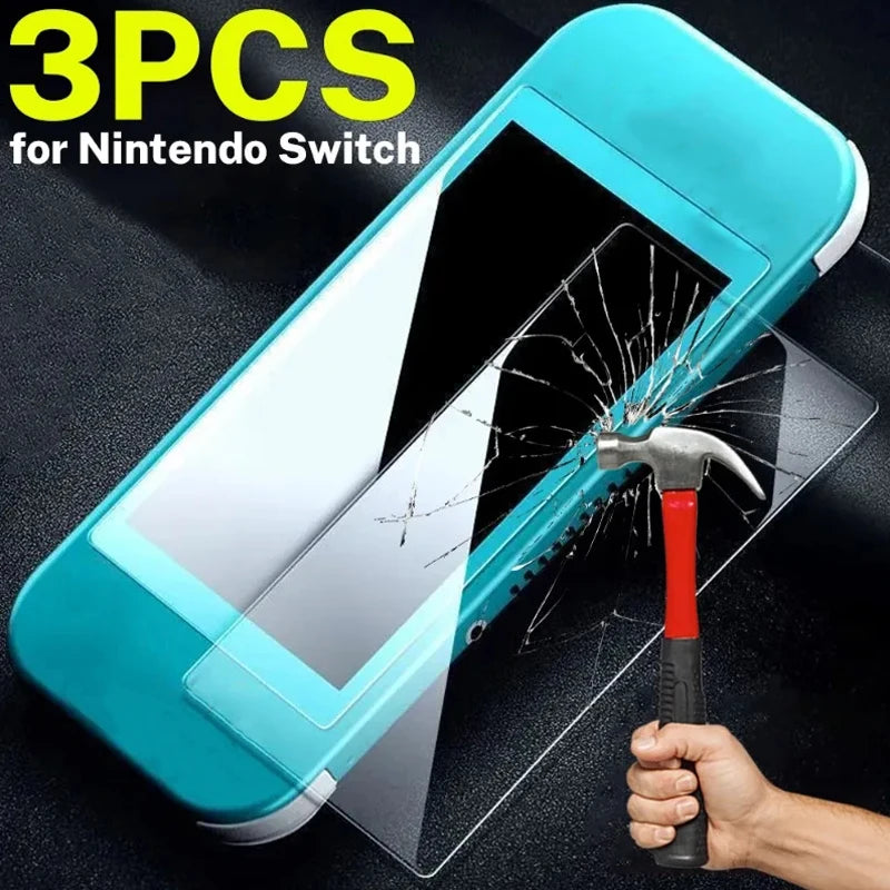 3/2/1Pack Premium Tempered Glass for Nintendo Switch Lite/Switch Oled Screen Protector HD Clear Anti-Scratch Protective Films