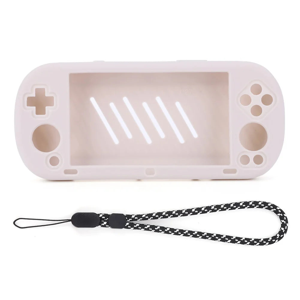 Hard EVA Carrying Case for Trimui Smart Pro Handheld Game Console Silicone Protective Case Storage Bag with Tempered Glass Film