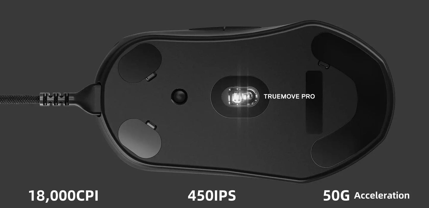 SteelSeries FPS Gaming Mouse RGB Lighting Prime Mini Edition 5 Programmable Buttons 18K CPI TrueMove Pro Sensor – PC/Mac