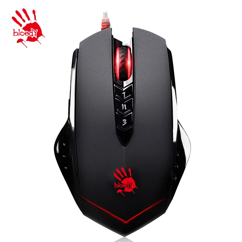 A70 V8M V8M MAX Bloody Professinal Wired Gaming Mouse 3200 Dpi for PC Laptop Macro Definition Programming Game Mice