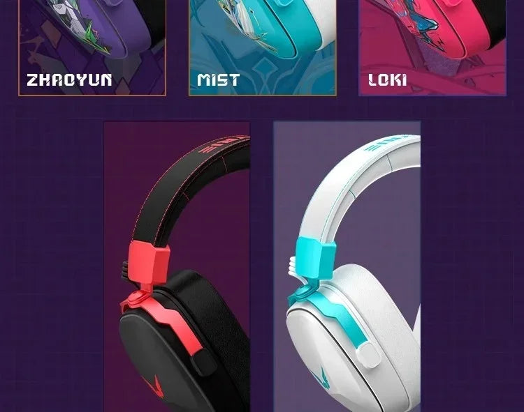 VALKYRIE  VK S1 Gaming Headphones 3-Mode Wireless Bluetooth HiFi 50mm Large Dynamic Low Latency Esports Chip Custom Earphones