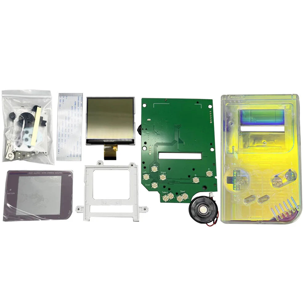 Original Size Grayscale IPS LCD Screen Kits for Nintend GameBoy GB DMG Dot-by-dot Display Highlight Brightness LCD Screen Kits