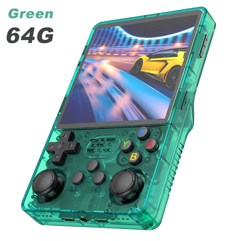 【Hot Sale】4" IPS Retro Handheld Game Console R36Plus, Dual-RAM 1G Chip, ARKOS 2.0 for 15,000+ Games, Portable Gaming for PSP/N64