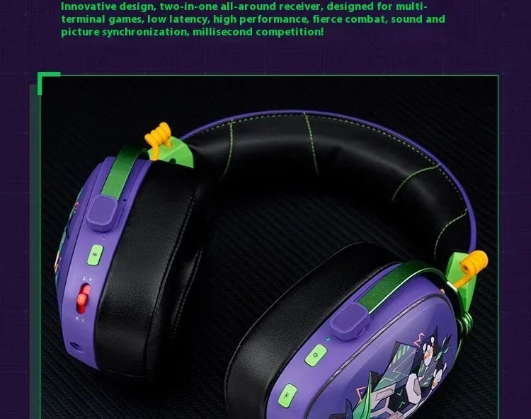 VALKYRIE  VK S1 Gaming Headphones 3-Mode Wireless Bluetooth HiFi 50mm Large Dynamic Low Latency Esports Chip Custom Earphones