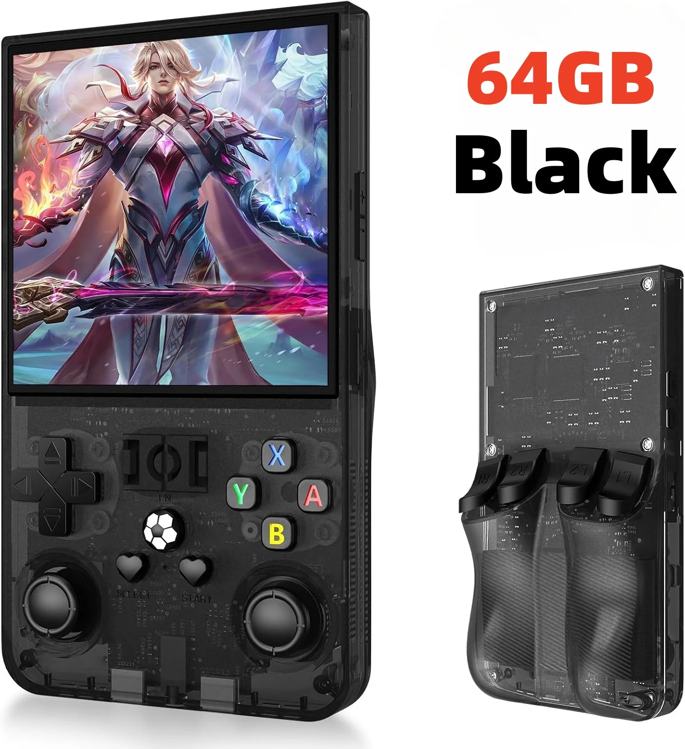 R36 pro Open Source Retro Handheld Video Game Console with 3.5 Inch IPS Screen 128GB Portable Pocket Linux System Gaming Player