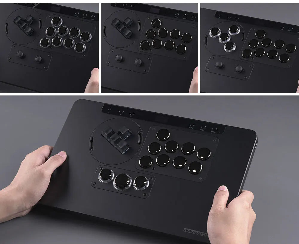 Haute42-COSMOX X Series Leverless Controller Replaceable Module Joystick Keyboard Arcade For PC/ Ps4 / Ps5 Switch Steam Hitbox