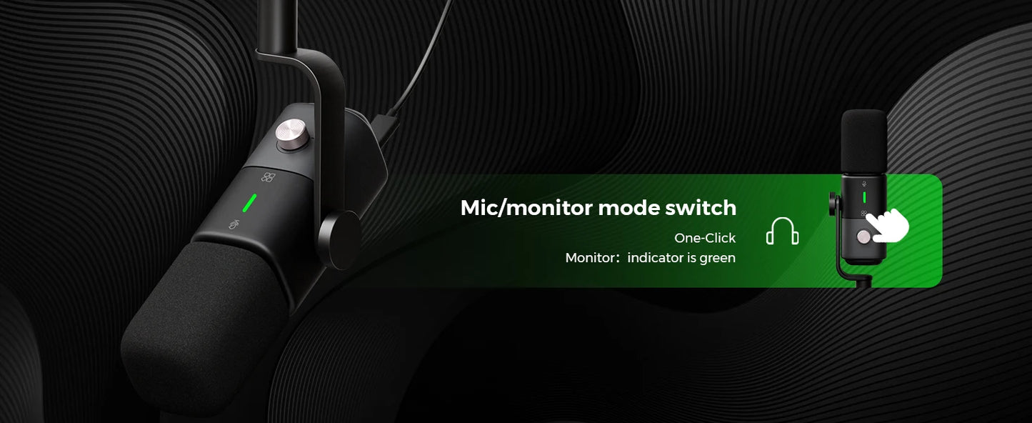 NearStream Professional pc Mic USB XLR Dynamic Microphone Boom Arm for Gaming Studio set Podcast Recording US Local Shipping