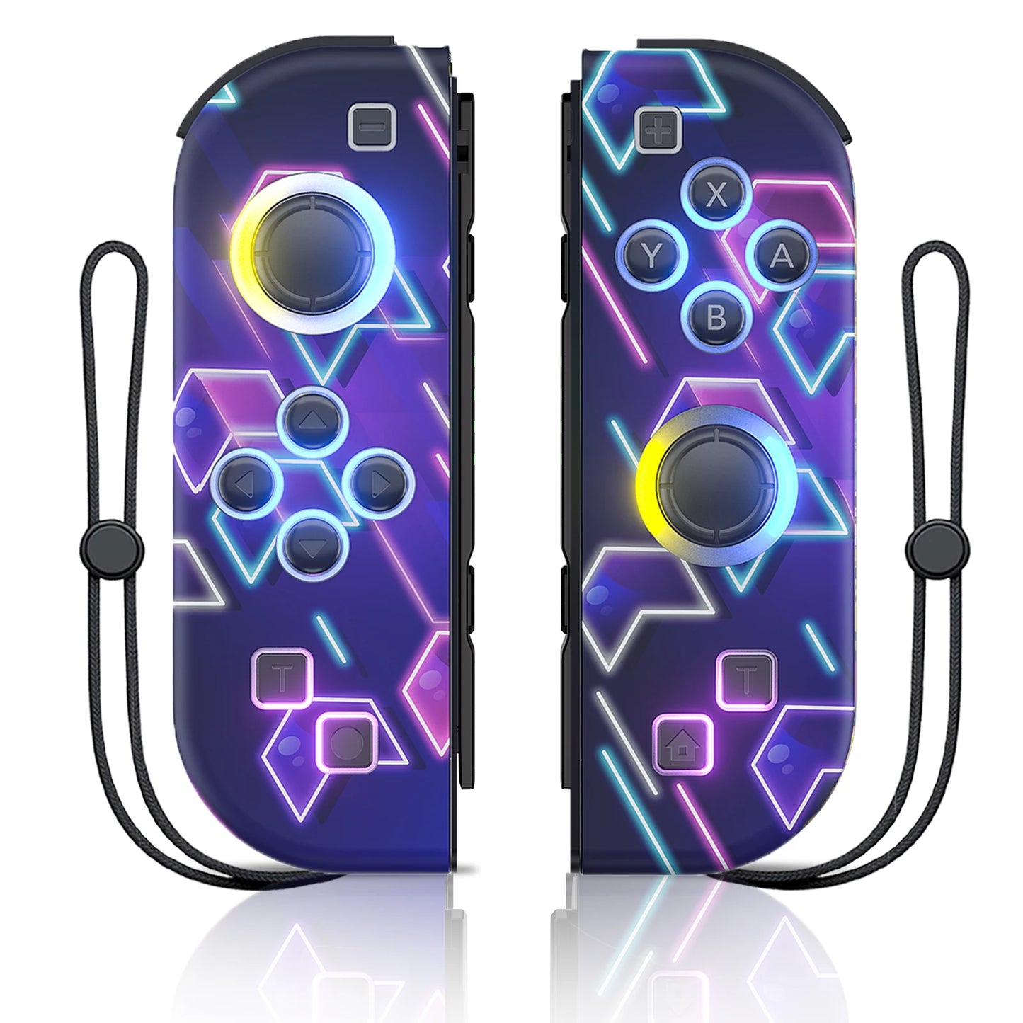 Gamepad Controller Joy Pad For Nintendo Switch/Led Lite/Pc Joystick Wireless Rgb Grip Support Wake-Up And Turbo Function 6 Axis