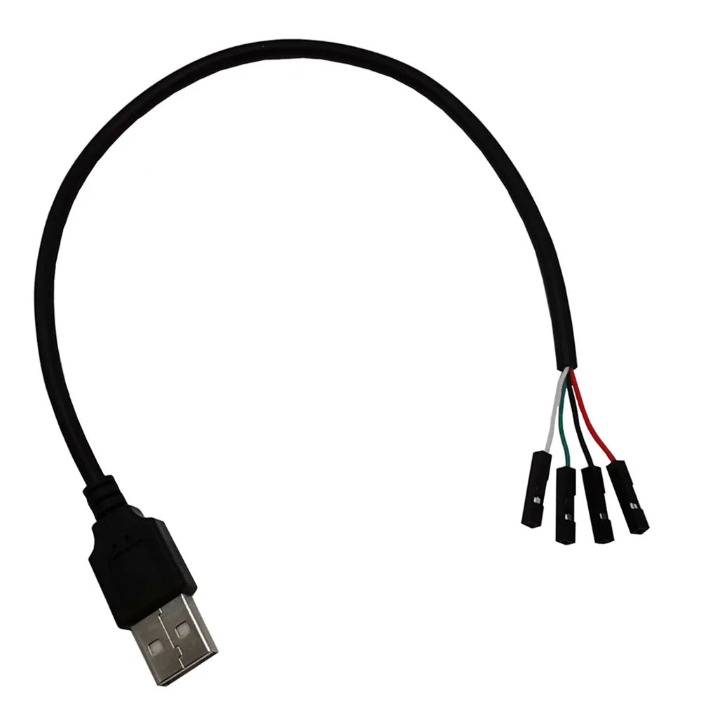 4*1Pin  Motherboard Female Header to USB 2.0 Male /Female Dupont Extender Cable 0.3m；