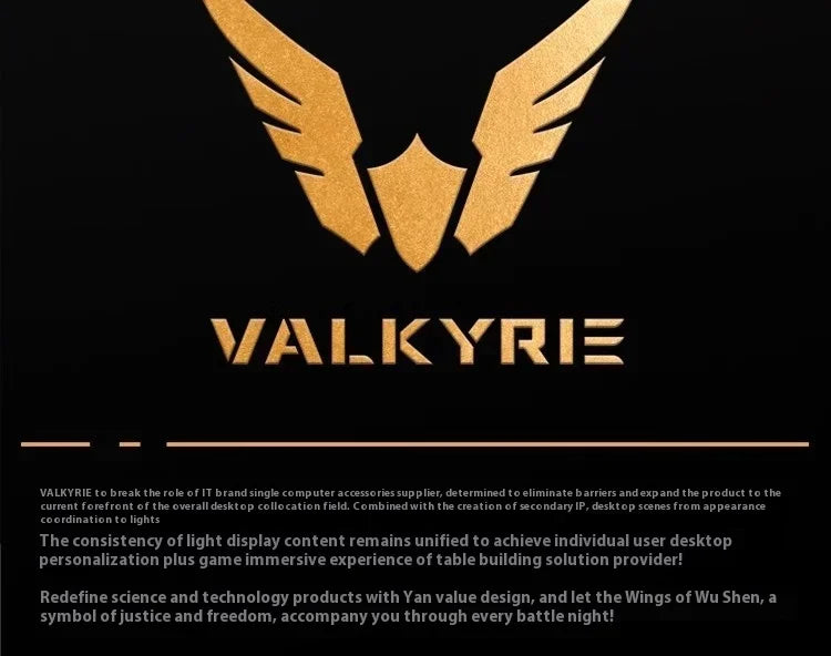 VALKYRIE  VK S1 Gaming Headphones 3-Mode Wireless Bluetooth HiFi 50mm Large Dynamic Low Latency Esports Chip Custom Earphones