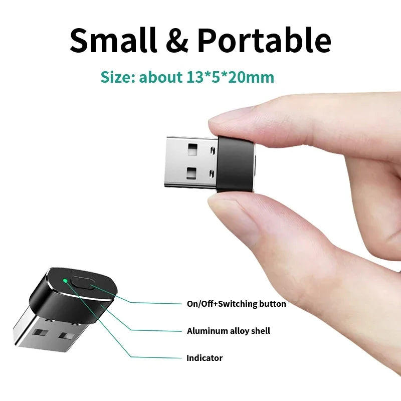 Unnlink USB Mouse Jiggle, Undetectable Mouse Mover, Automatic Keeps Computer Awake, Simulate Mouse