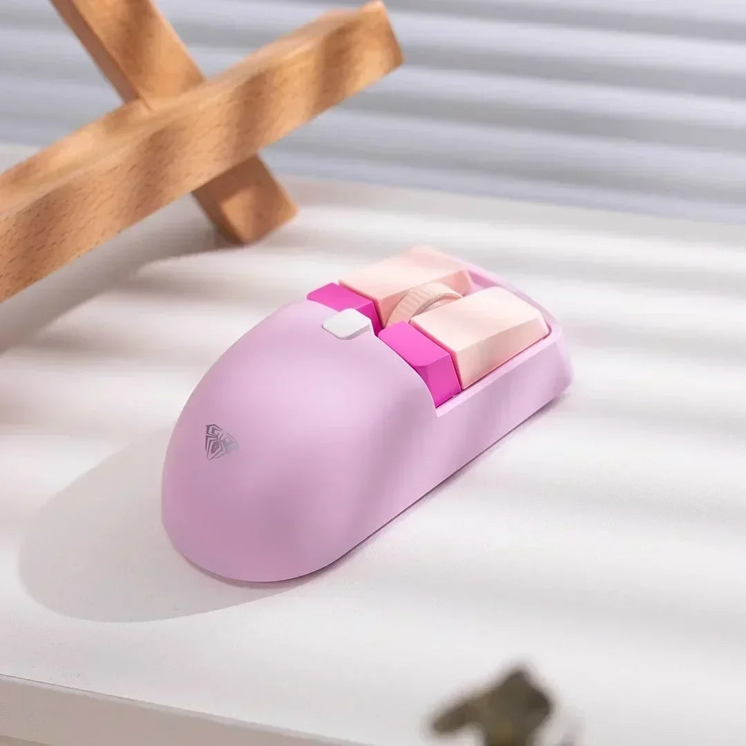 Aula SC320 Dual-Mode 2.4G Bluetooth Wireless Rechargeable 4000dpi Gaming Mouse Cute Girls Customized Laptop Office Accessories