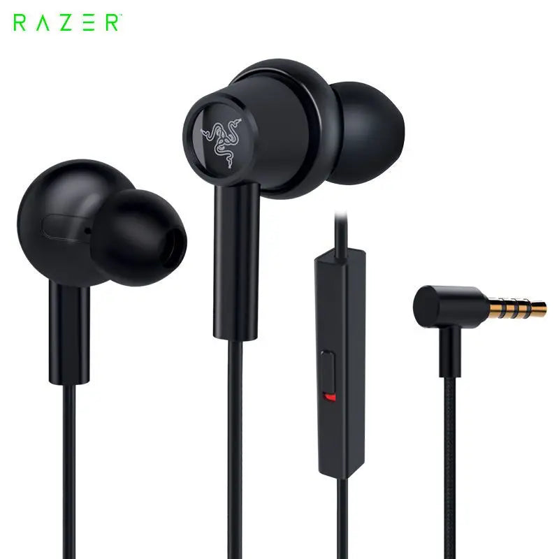 Razer HAMMERHEAD DUO Dual-core In-ear Gaming Earphones Stereo Music Sports Headset 3.5mm Wired Earbuds with Microphone Headphone