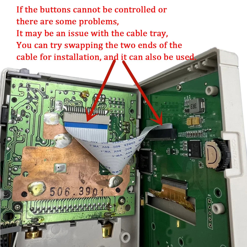 Original Size Grayscale IPS LCD Screen Kits for Nintend GameBoy GB DMG Dot-by-dot Display Highlight Brightness LCD Screen Kits