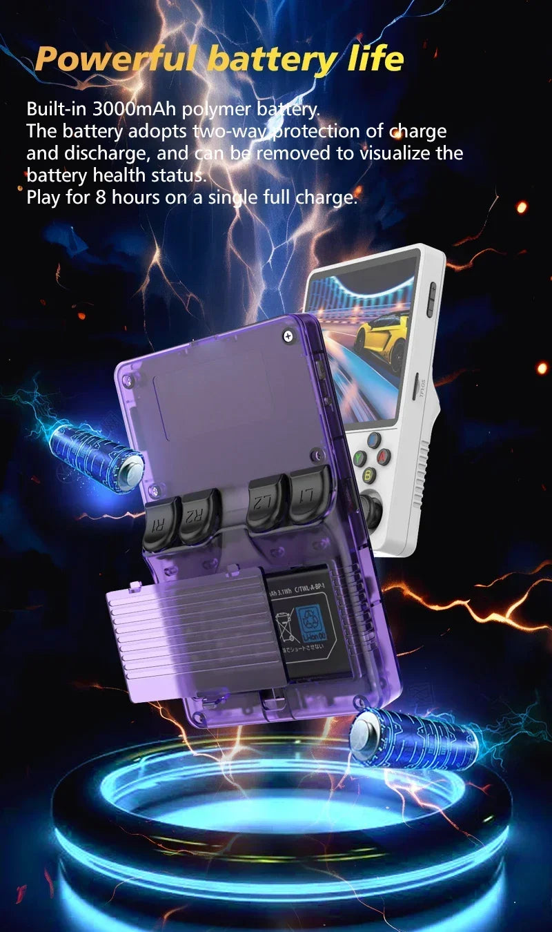 【Hot Sale】4" IPS Retro Handheld Game Console R36Plus, Dual-RAM 1G Chip, ARKOS 2.0 for 15,000+ Games, Portable Gaming for PSP/N64