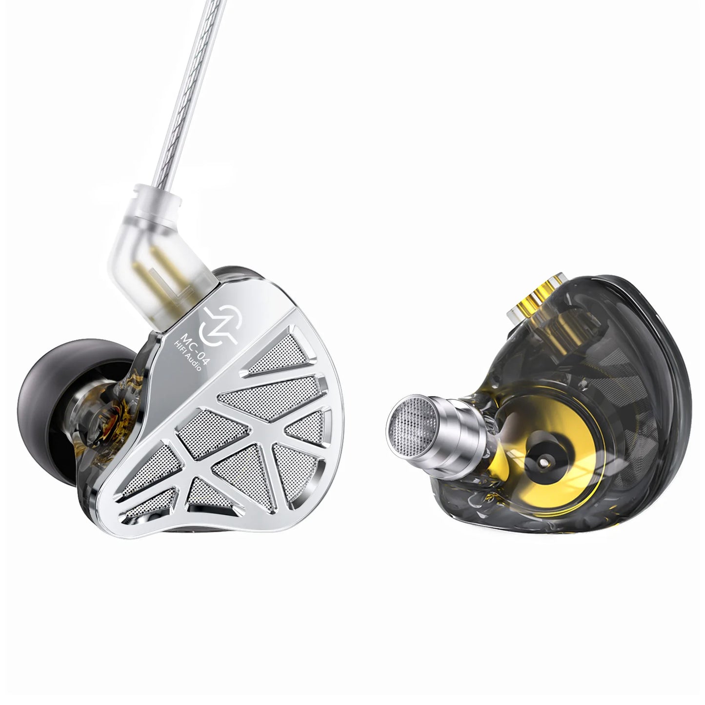 In-Ear HiFi Earphones CCZ MC04 DD&BA Hybrid Wired Headphones Stereo Bass Gaming Headsets Monitor Detachable 0.78mm 2Pin Cable