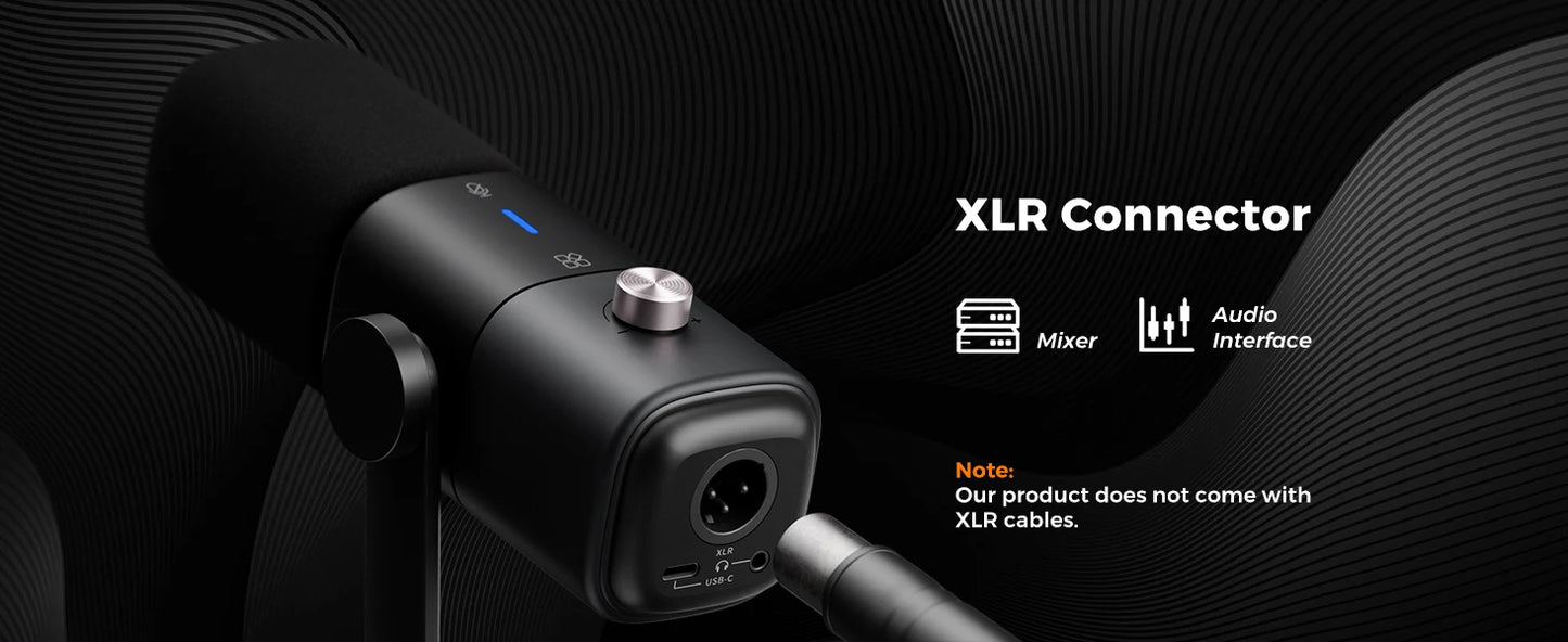 NearStream Professional pc Mic USB XLR Dynamic Microphone Boom Arm for Gaming Studio set Podcast Recording US Local Shipping