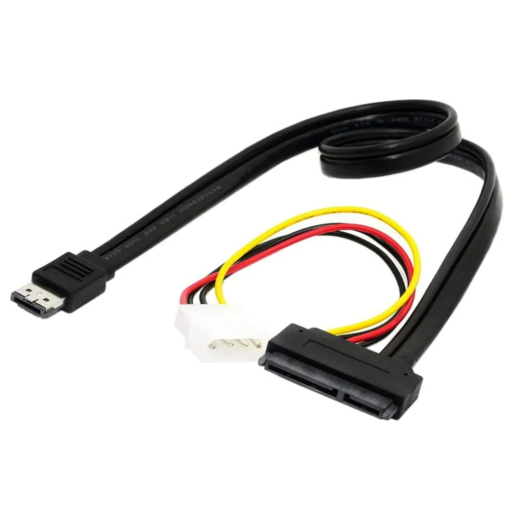 50cm eSATA Power ESATA Combo to SATA 22pin & IDE 4pin 5V 12V cable adapter for 3.5" 2.5" Hard Disk Data Cable 0.5M