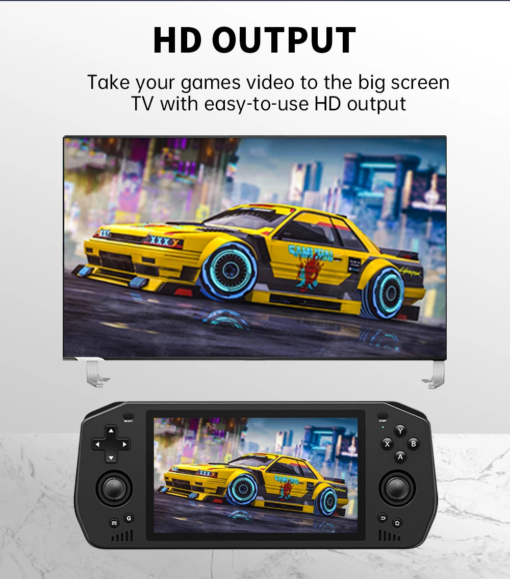 Powkiddy X28 Android 11 Unisoc Tiger T618 5.5 Inch Touch IPS Screen Handheld Retro Game Console Google Store