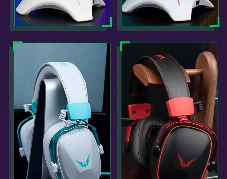 VALKYRIE  VK S1 Gaming Headphones 3-Mode Wireless Bluetooth HiFi 50mm Large Dynamic Low Latency Esports Chip Custom Earphones