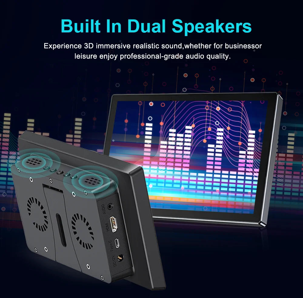8 inch  Touch Monitor 1280x800P 16:10 Widescreen Ratio HDMI Interface for  DIY Projects Surveillance Display
