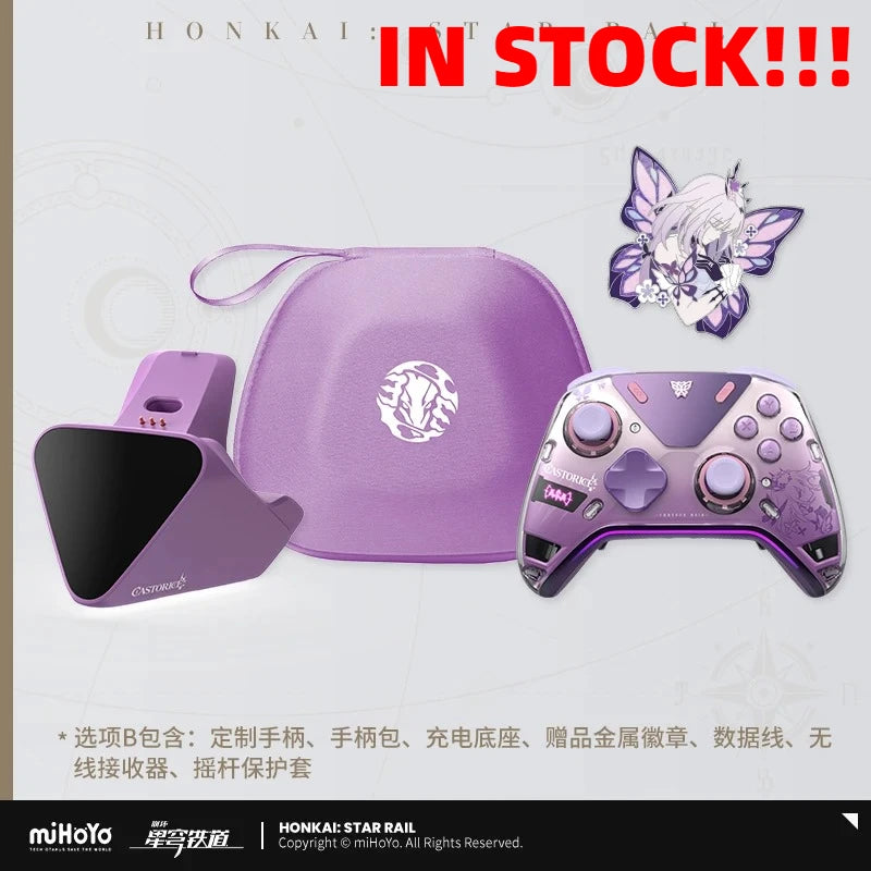 NEW miHoYo INSTOCK Honkai Star Rail Castorice APEX 5 Elite Gamepads Wireless Gamepad Force Feedback Bluetooth Game Controller