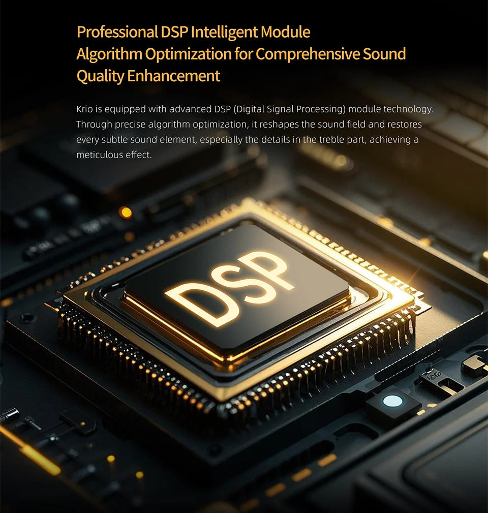 KZ Krio TWS Lossless headphones Sound quality Dual motor Redefines Professional-grade audio Bluetooth 5.3 headphones