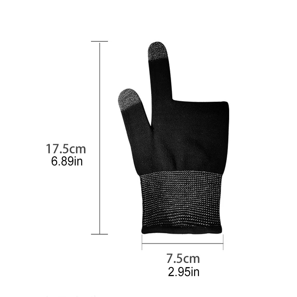 2pcs Finger Thumb Sleeve Gloves For Gamer Non-scratch Portable Mobile Gaming Gloves Gaming Accessories Comfortable Sweat Proof