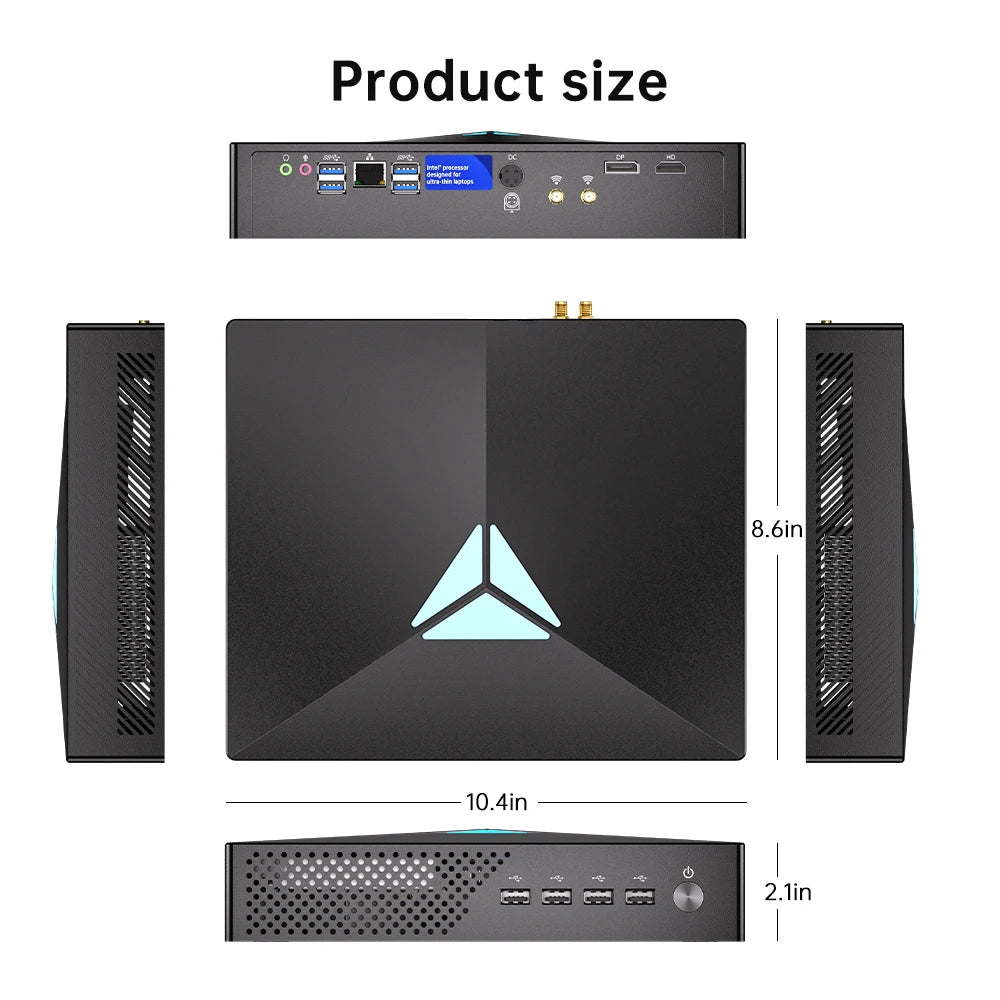 MSECORE MV200 Intel Core i9-9900KF GTX1050Ti Dedicated Card Game Mini PC Windows 11 Office Desktop Computer NVME DDR4 4K wifi6