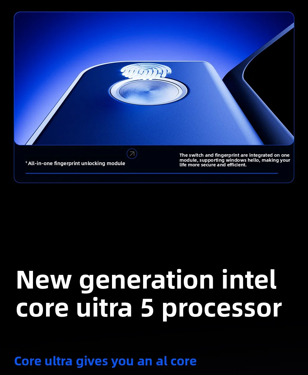 AOOSTAR G-FLIP Intel Core Ultra 5 155H Mini PC Windows 11 DDR5 Dual Channel NVMe M.2 SSD WIFI7 Desktop Office Gaming Computer