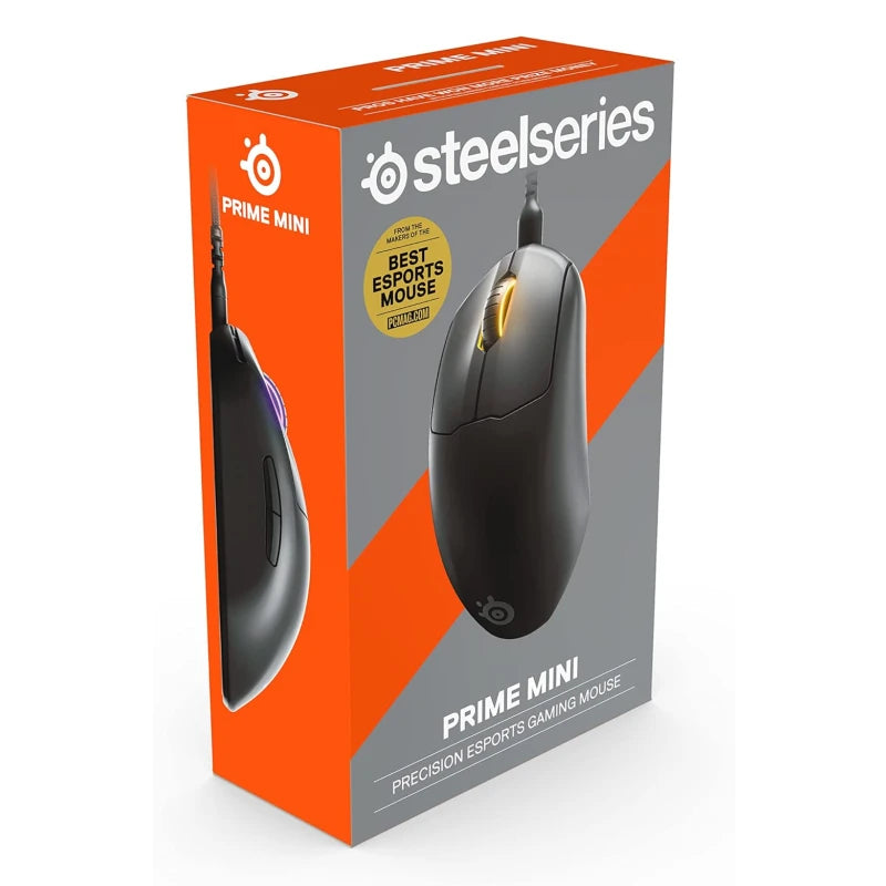 SteelSeries FPS Gaming Mouse RGB Lighting Prime Mini Edition 5 Programmable Buttons 18K CPI TrueMove Pro Sensor – PC/Mac