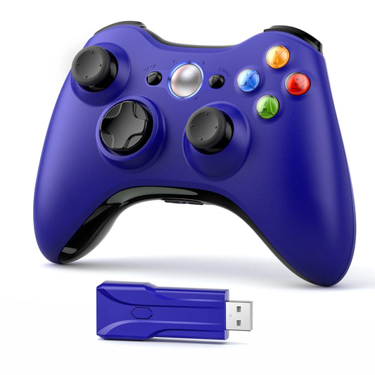 2.4G Xbox 360 Game Gamepad For Xbox 360/Slim/Elite/Winodow/PC Video Wireless Controller 6-axis Joystick Dual Vibration Gaming
