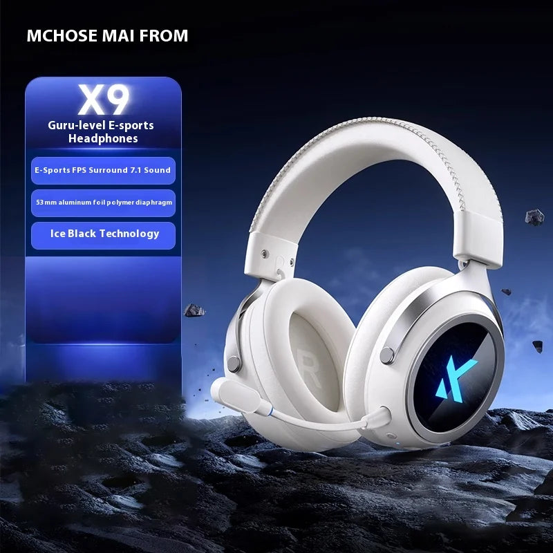 2025 Mchose X9 Headphone 3 Mode Wireless Headset Surround Sound Effect With Mic E-Sports Earphones Custom Accessories For Fps