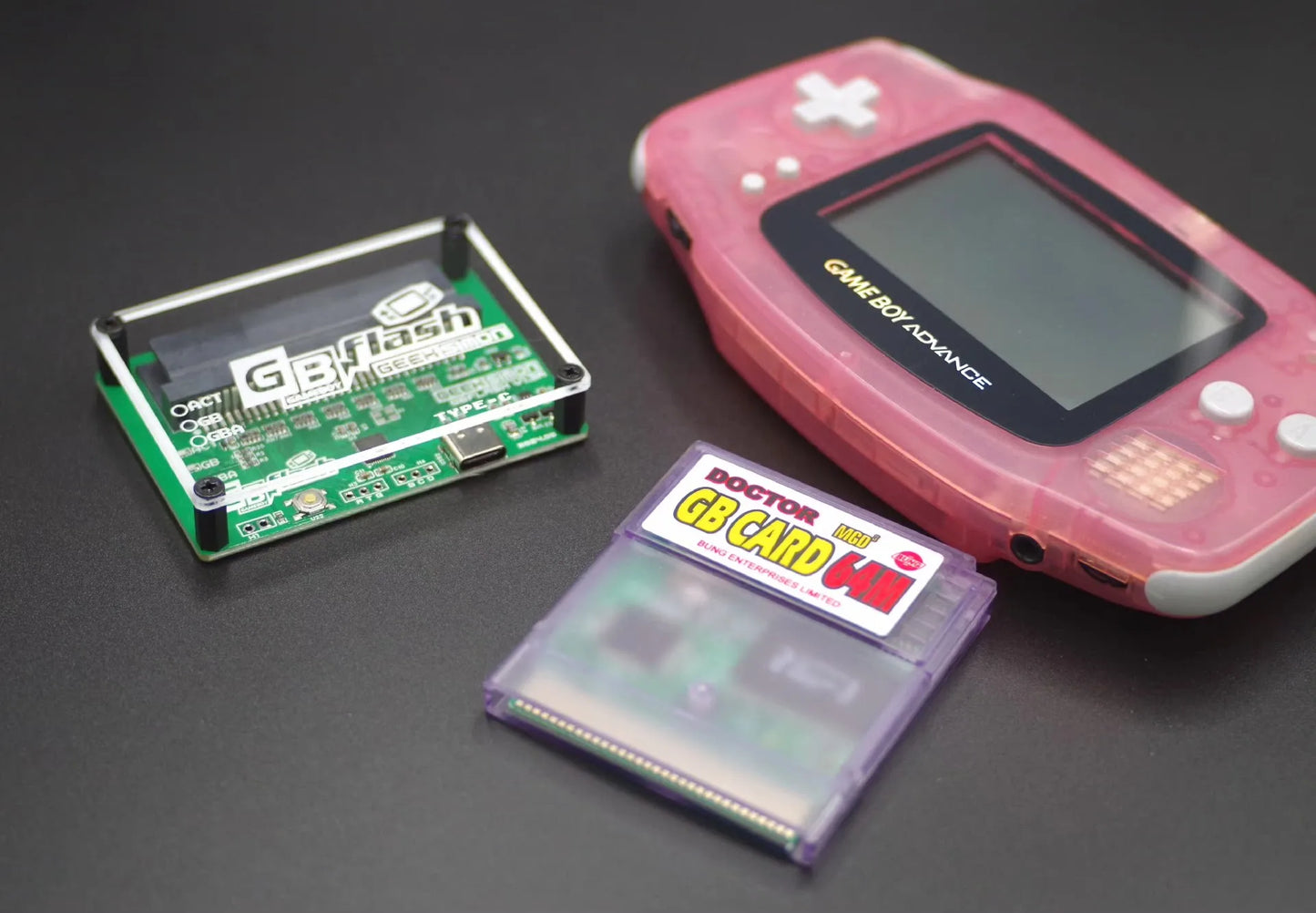 GBflash GBA/GBC Burner Great Design USB Adapter No Screen GB Flash Cart