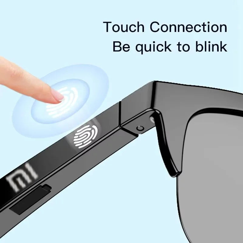 Xiaomi Bluetooth Glasses Earphones 2025 New Edition, Glasses with Earphone Function Smart Touch Waterproof Microphone Earphones