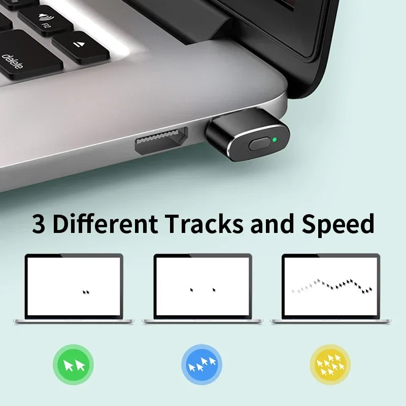 Unnlink USB Mouse Jiggle, Undetectable Mouse Mover, Automatic Keeps Computer Awake, Simulate Mouse