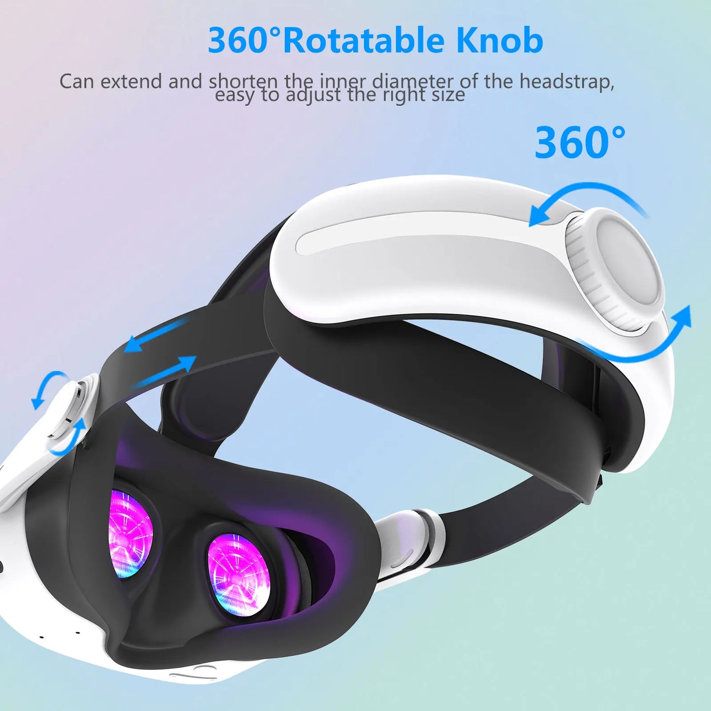 For Oculus Meta Quest 3/3s Head Strap Accessories Enhanced Comfort Support Reduce Strain for Extended Gaming Sessions