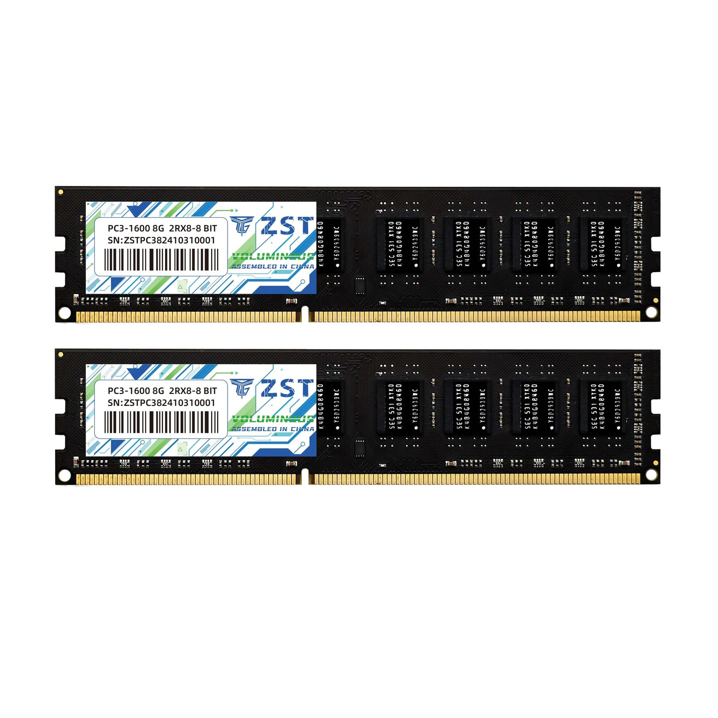 Desktop Computer Memory Module DDR3 PC RAM 4GB 8GB 1600/1333/1066/1600MHz Playing Game Loading Smoothly Fast Speed