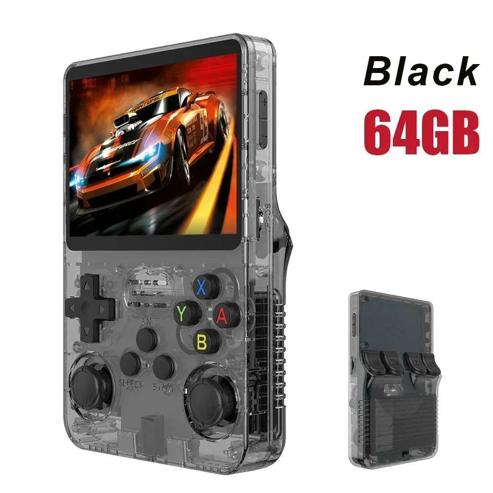 R36S Retro Handheld Game Console, 60000+ Preloaded Games, Open Source Linux, Portable Pocket Player, 64G/128G/256G, Best Gift