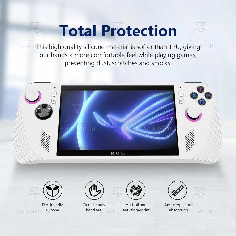 ROG Ally Full Fit Protective Case Anti-fall Anti-scratch Anti-slip Silicone Soft Shell Thumb Grip Cap Joystick Cover Accessories